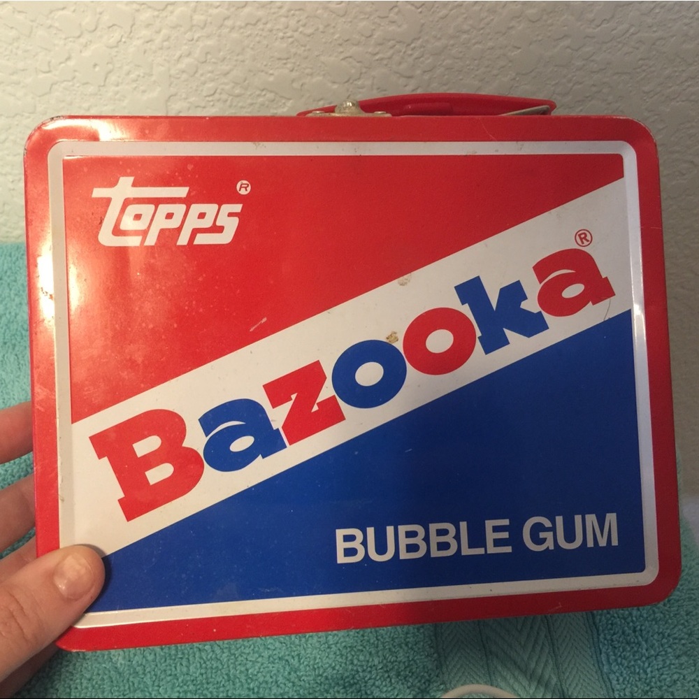 Bazooka metal lunch box vintage antique hipster